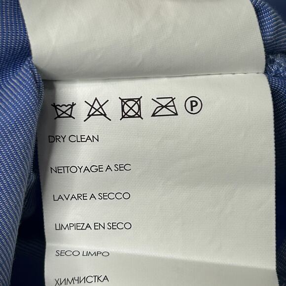 Club Monaco Jearim Off-Shoulder Top Blue 6 Blouse Feminine Minimalist - Picture 10 of 10